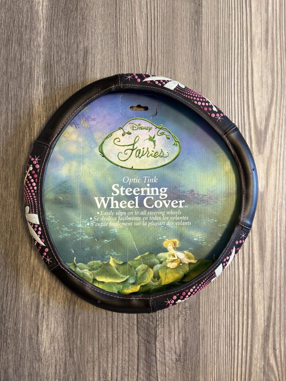 TINKERBELL VTG NOS Rare Disney  Optic Tink Car Truck Boat Steering Wheel Cover